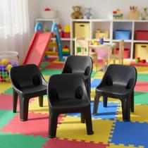 kit 4 Mini Poltrona Infantil Resist Plástica Resistente de Plástico Cadeirinha Criança até 80kg