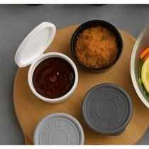 Kit 4 Mini Potes Redondos Herméticos Multiuso Colorido R657