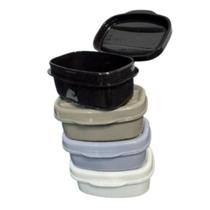 Kit 4 Mini Potes Retangular Multiuso Colorido R656