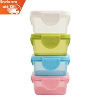 Kit 4 Mini Potinhos Cores Sortidas para Armazenamento de Pequenas Quantidades - 150ml Kit 4 Mini Potinhos Cores Sortidas para Armazenamento de Pequenas Quantidades - 150ml