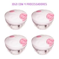 kit 4 Mini Processador manual desmontavel 3 laminas kit 4 Mini Processador manual desmontavel 3 laminas