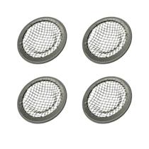 Kit 4 Mini Ralo De Pia Lavatório Japonês I 4,5Cm Em Aço Inox