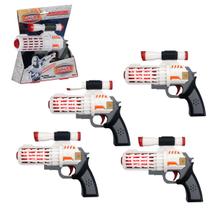 Kit 4 Mini Space Guardian Luz Som Zooptoys Laser Estelar