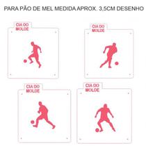 Kit 4 Mini Stencil Jogadores de Futebol