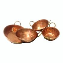 kit 4 mini Tacho De Cobre