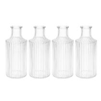 Kit 4 Mini Vaso Decorativo de Vidro 11 cm Transparente para Flores Decoração Casa Mesa Kit 4 Mini Vaso Decorativo de Vidro 11 cm Transparente para Flores Decoração Casa Mesa