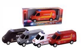 Kit 4 Miniatura Van Resgate - Diverplas