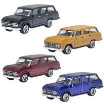 Kit 4 Miniaturas Veraneio 1968 Pneus Borracha Edição Limitada 1:64 Chevrolet GM Colecionaveis