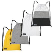 Kit 4 Mochilas Saco Bolsa de Moletom com Cordão, Esporte Academia Lazer