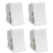 Kit 4 Modulo Interruptor Paralelo Branco Steck Stella 868020