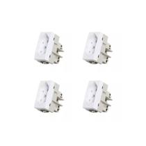 Kit 4 Módulo Tomada20A-250V PB Branco Sleek Margirius 16048