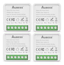 Kit 4 Módulos Interruptor Zigbee Mini Alexa Google Home