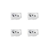 Kit 4 Modulos Tomada 10A Branco Parafuso 615040 Plus Pial Kit 4 Modulos Tomada 10A Branco Parafuso 615040 Plus Pial