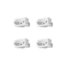 Kit 4 Modulos Tomada 10A Prm4721 Branco Lunare Schneider