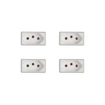 Kit 4 Modulos Tomada 20A Branco Liz Tramontina 57115/032 Kit 4 Modulos Tomada 20A Branco Liz Tramontina 57115/032