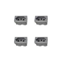 Kit 4 Modulos Tomada 20A Cinza Borne 615060CZ+ Pial Plus+