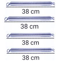 KIT 4 Molas Pilates STEP CHAIR Intensidade Preta 38 Cm Forte