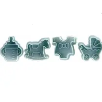 Kit 4 Molde Cortador para Impressão Bolo Artesanato Biscoito Cupcake Kit 4 Molde Cortador para Impressão Bolo Artesanato Biscoito Cupcake
