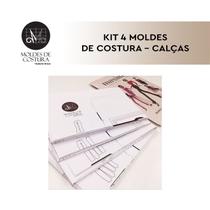 Kit 4 moldes de costura calças - Marlene Mukai