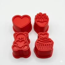 Kit 4 Moldes Ejetores para Brigadeiros Dia dos Namorados Kit 4 Moldes Ejetores para Brigadeiros Dia dos Namorados