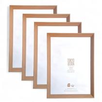 Kit 4 Moldura A4 Porta Certificado Diploma Acetato 21x29,7cm
