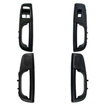 Kit 4 Molduras Puxador Porta Dianteira Traseira Compatível Vw Gol Voyage G5 2008 2009 2010 2011 2012