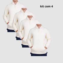 Kit 4 Moletons Unisex Com Capuz Estilo Urbano Confortável