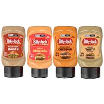 Kit 4 Molho Billy & Jack Original, Chipotle, Bacon, Cheddar, Verde e Barbecue