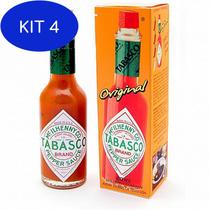 Kit 4 Molho de Pimenta Tabasco 60ml.