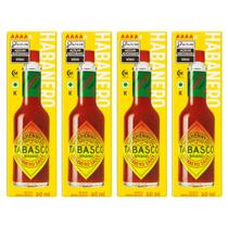 Kit 4 Molho Pimenta Tabasco Habanero 60 Ml Chili