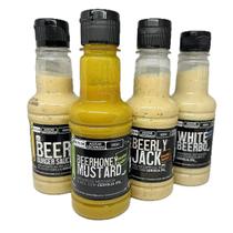 Kit 4 Molhos Gourmet Premium Beer Food Lab Sabor de Conceito