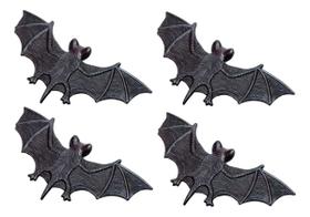 Kit 4 Morcegos Decorativos Halloween Pretos 10cm Kit 4 Morcegos Decorativos Halloween Pretos 10cm