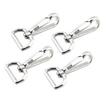 Kit 4 Mosquetões Em Aço Inox Com Destorcedor Girador 65x28mm