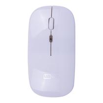 Kit 4 Mouse Óptico Sem Fio Wireless Ergonômico Branco