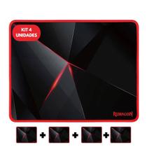 Kit 4 Mousepad Gamer Medio Redragon Capricorn PO12