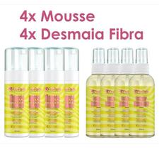 Kit 4 Mousse 4 Desmaia Fibra Finalizador Tranças Penteados Kit 4 Mousse 4 Desmaia Fibra Finalizador Tranças Penteados