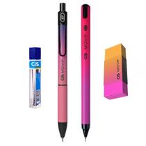 Kit 4 MOVE Caneta + Lapiseira RS/RX 0.7mm + Borracha+Grafite