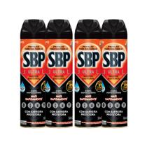 Kit 4 Multi-inseticidas Aerossol Rasteiros Ultra Sbp 380ml Kit 4 Multi-inseticidas Aerossol Rasteiros Ultra Sbp 380ml