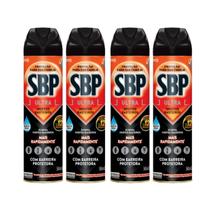 Kit 4 Multi-inseticidas Insetos Rasteiros Ultra Sbp 360ml