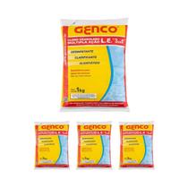 Kit 4 Múltip Ação 3 Em 1 Granulado Limpeza Piscina 1l Genco Kit 4 Múltip Ação 3 Em 1 Granulado Limpeza Piscina 1l Genco