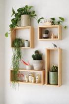 Kit 4 Nichos de madeira maciça 40x28