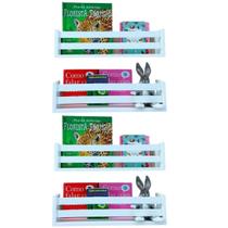 Kit 4 Ninchos Quarto Infantil Pratileira Estante Kit 4 Ninchos Quarto Infantil Pratileira Estante