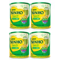 Kit 4 Ninho 3+ Fases Composto Lácteo 800g