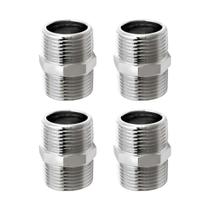 Kit 4 Niple Metal Cromado 1/2 x 1/2 Rosca Macho Dupla Kit 4 Niple Metal Cromado 1/2 x 1/2 Rosca Macho Dupla