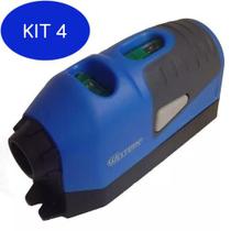 Kit 4 Nível Laser com 2 Bolhas Embutido WESTERN-HL205