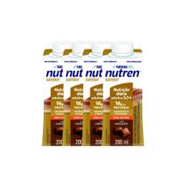 Kit 4 Nutren Senior Zero Lactose Sabor Chocolate com 16g de Proteínas 200ml