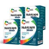 Kit 4 Nutricaps Senior 23 Vitaminas E Minerais 60 Capsulas