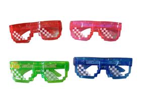 Kit 4 Óculos De Led Pisca feta