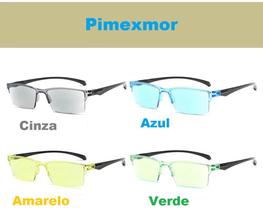 KIT 4 Óculos De Leitura, Zoom Automático Inteligente, Cinza, Amarelo, Azul, Verde.