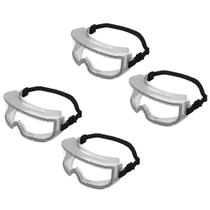 Kit 4 Óculos De Proteção Epi Ampla Visão Incolor Euro